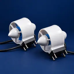 Two compact underwater thrusters from the AQUROV standard component range