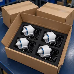 Bulk order cartons with underwater thrusters packed in protective foam
