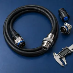 Customized underwater cable assembly with selectable subsea connectors