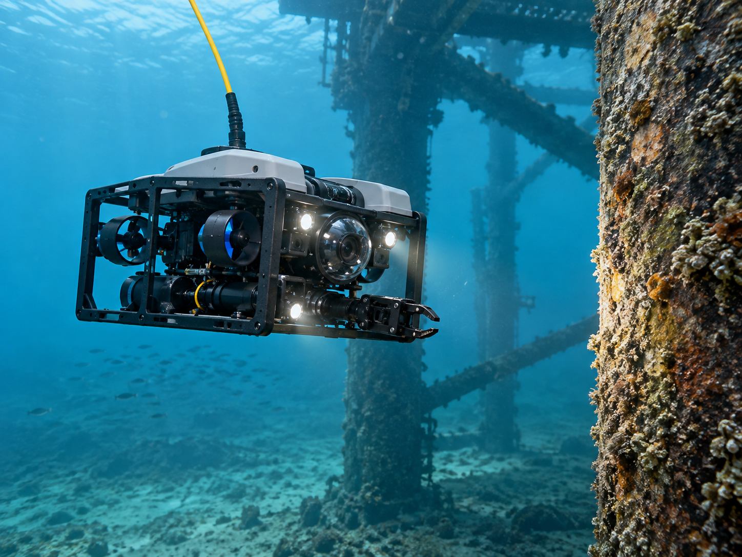 ROV working underwater