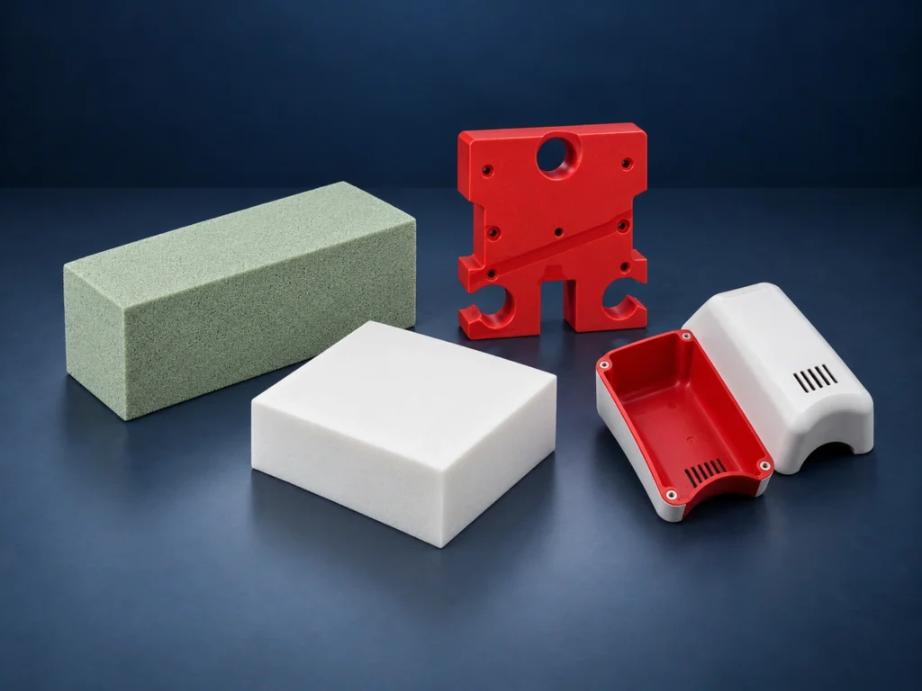 Syntactic foam blocks and shaped buoyancy modules for ROV and subsea systems