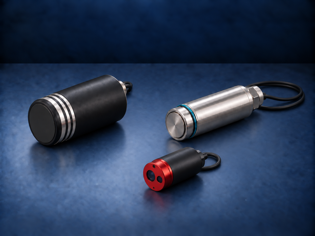 Underwater ping sonar, depth and pressure sensor, and laser range sensor for ROV measurement systems
